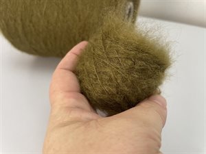 Kid mohair - i oliven, 25 gram